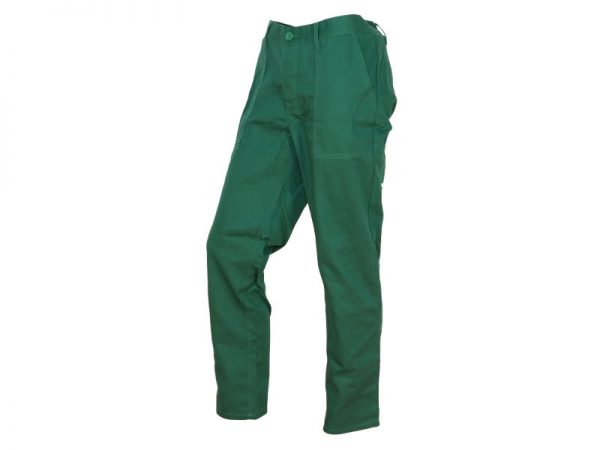 spodnie do pasa zielone